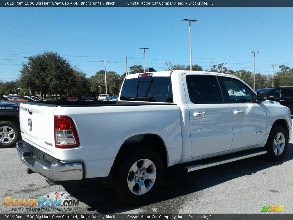 2019 Ram 1500 Big Horn Crew Cab 4x4 Bright White / Black Photo #5