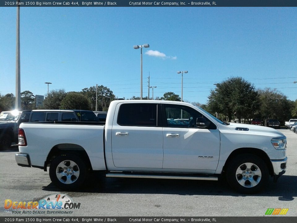 2019 Ram 1500 Big Horn Crew Cab 4x4 Bright White / Black Photo #6