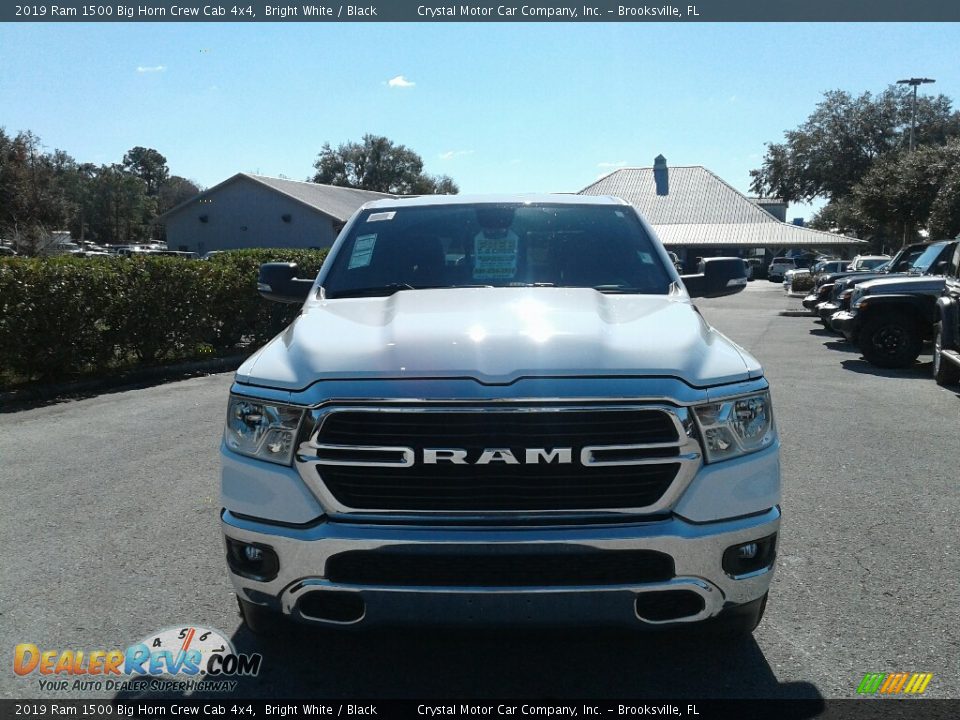 2019 Ram 1500 Big Horn Crew Cab 4x4 Bright White / Black Photo #8