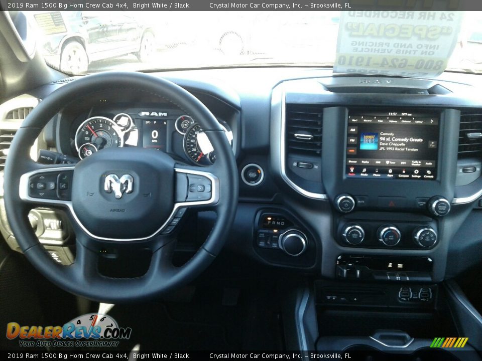 2019 Ram 1500 Big Horn Crew Cab 4x4 Bright White / Black Photo #13