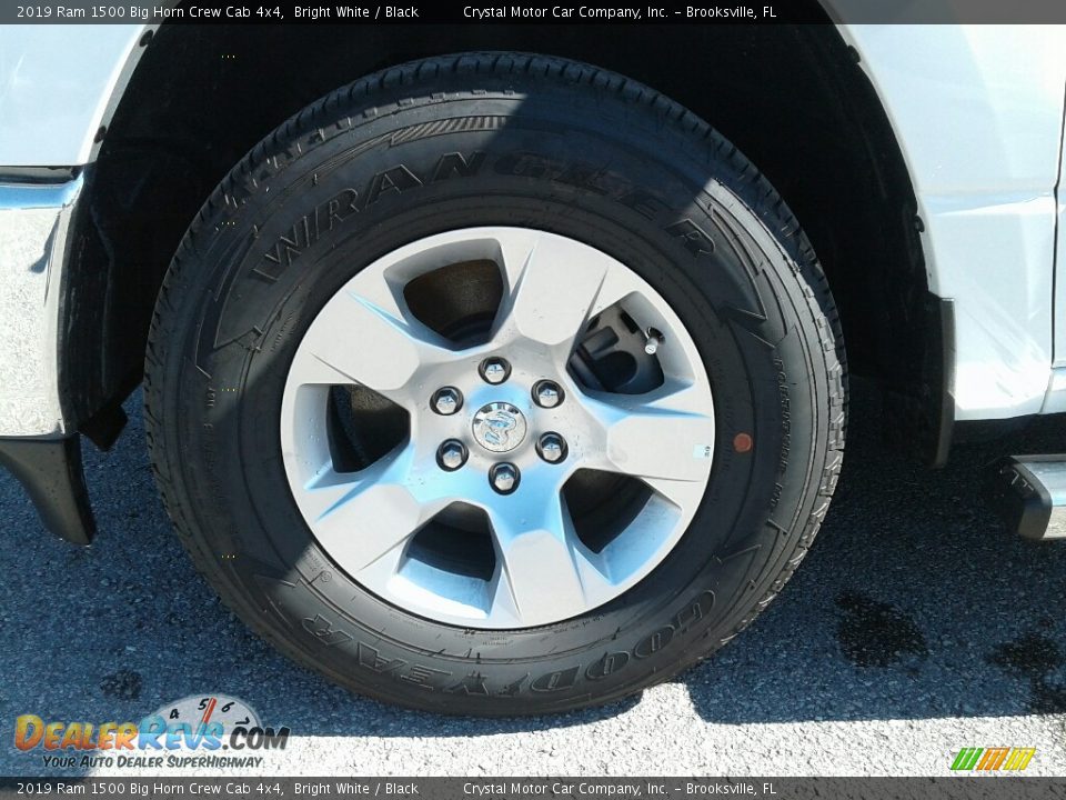 2019 Ram 1500 Big Horn Crew Cab 4x4 Bright White / Black Photo #20