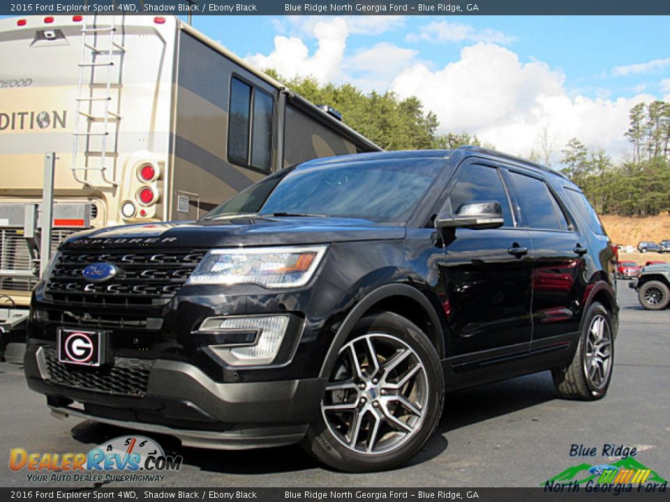 2016 Ford Explorer Sport 4WD Shadow Black / Ebony Black Photo #1