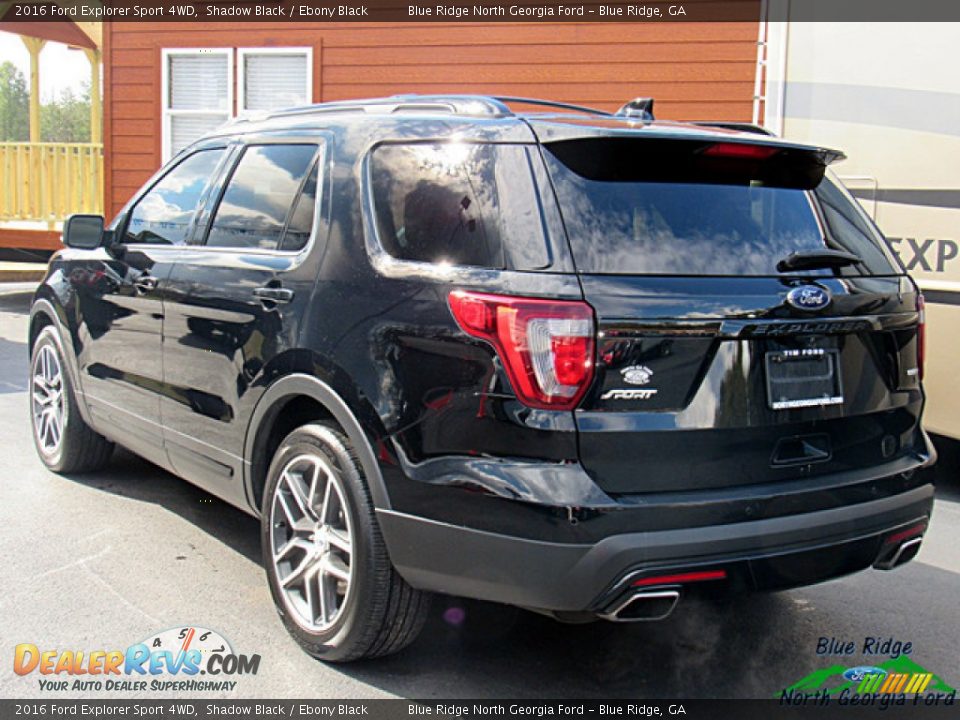 2016 Ford Explorer Sport 4WD Shadow Black / Ebony Black Photo #3
