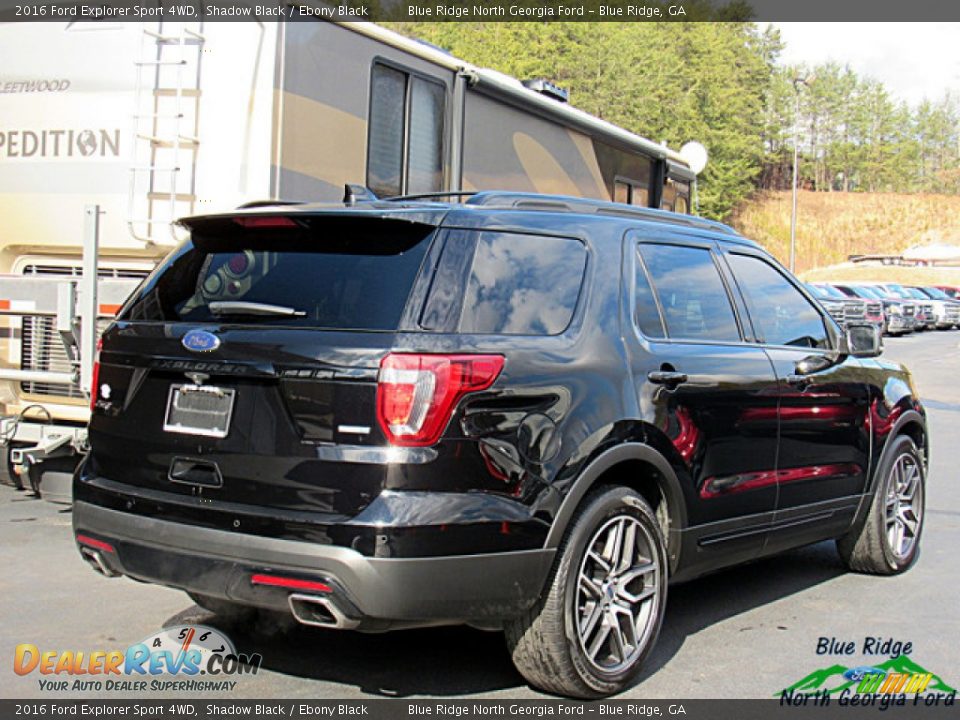 2016 Ford Explorer Sport 4WD Shadow Black / Ebony Black Photo #5