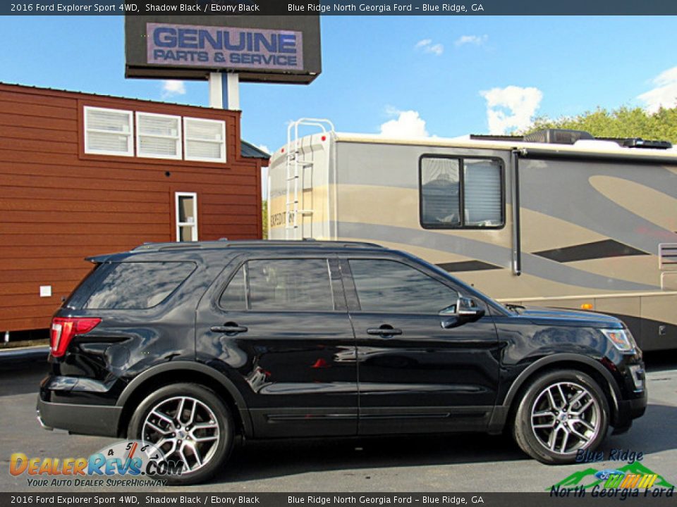 2016 Ford Explorer Sport 4WD Shadow Black / Ebony Black Photo #6