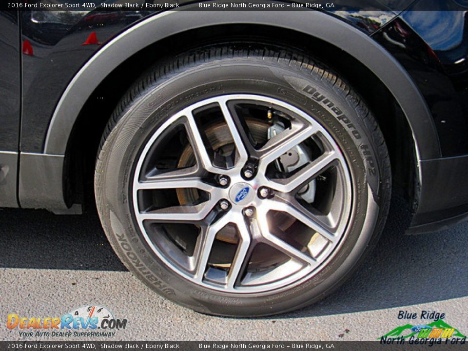 2016 Ford Explorer Sport 4WD Shadow Black / Ebony Black Photo #9