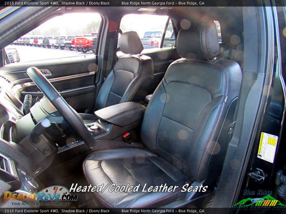 2016 Ford Explorer Sport 4WD Shadow Black / Ebony Black Photo #10