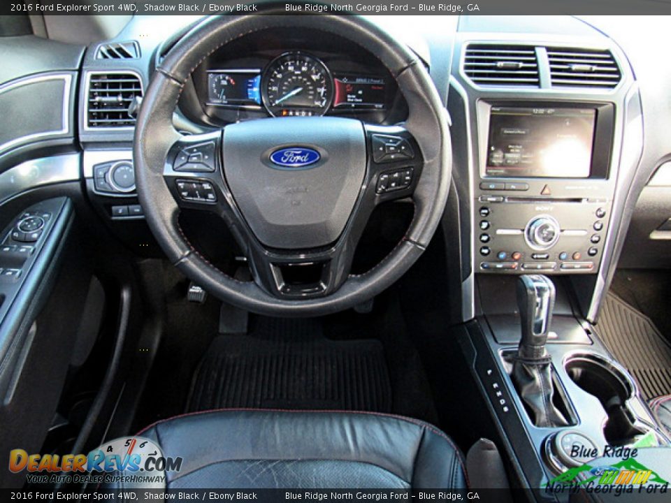 2016 Ford Explorer Sport 4WD Shadow Black / Ebony Black Photo #14