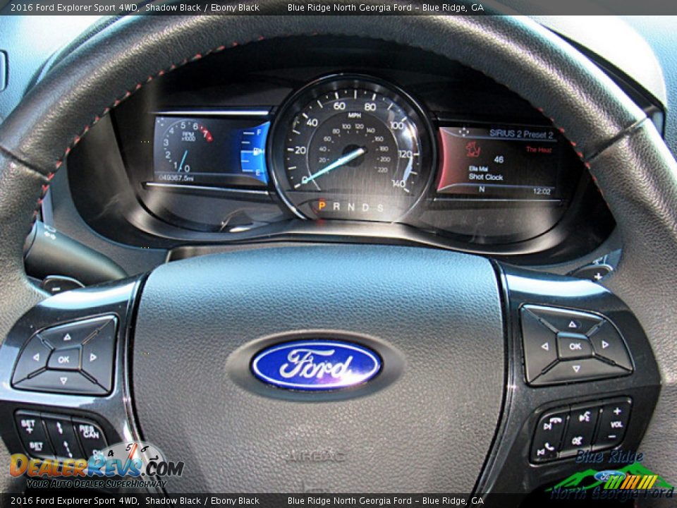 2016 Ford Explorer Sport 4WD Shadow Black / Ebony Black Photo #17