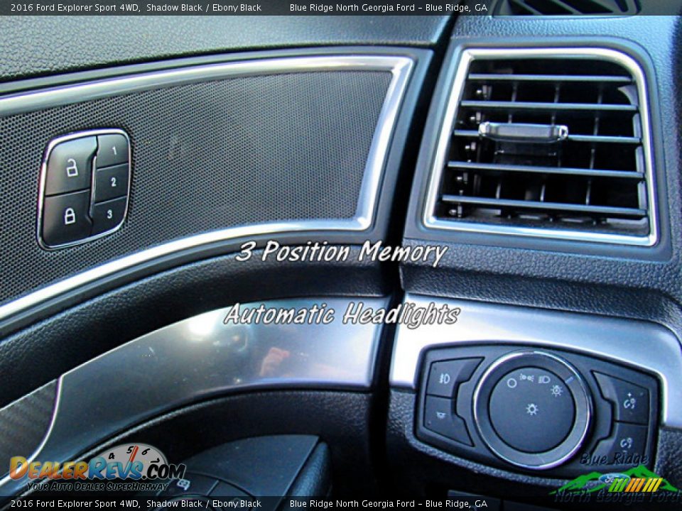 2016 Ford Explorer Sport 4WD Shadow Black / Ebony Black Photo #24