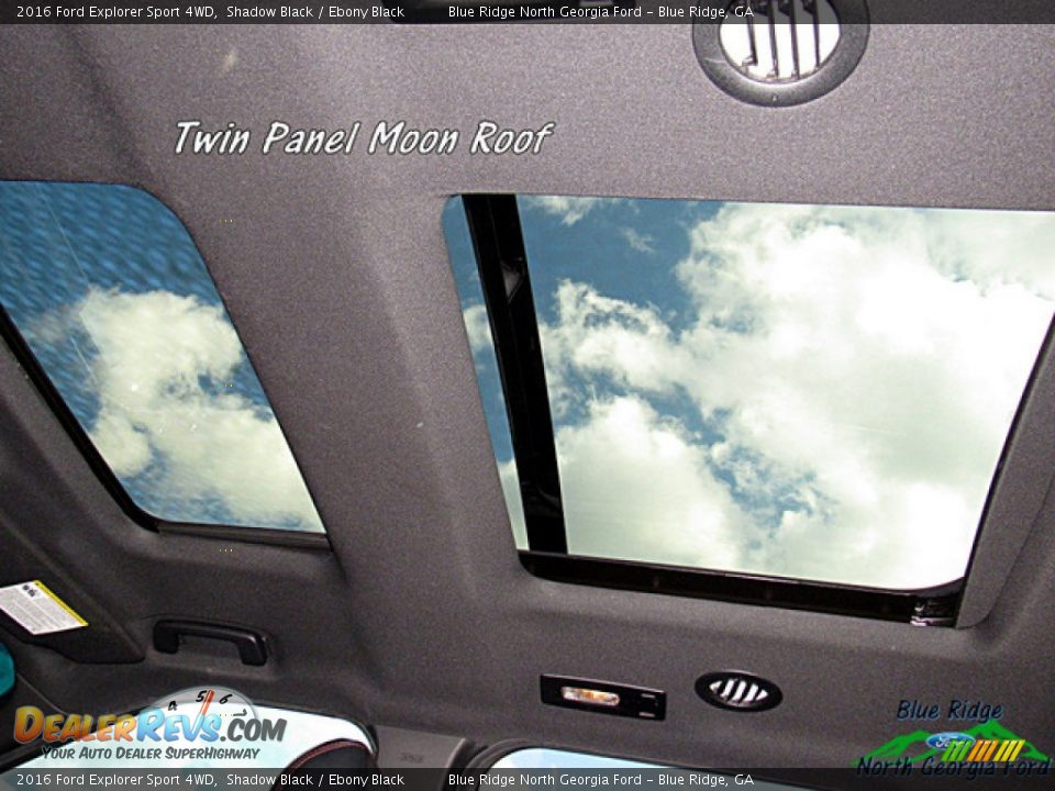 2016 Ford Explorer Sport 4WD Shadow Black / Ebony Black Photo #25