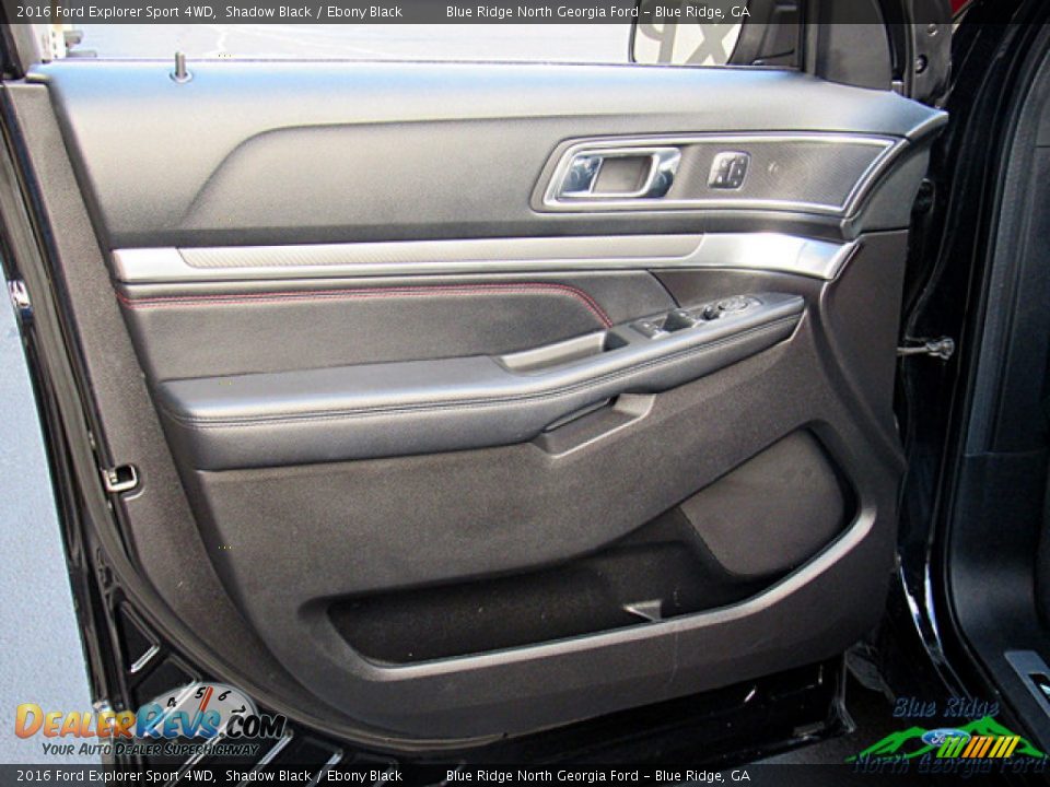 2016 Ford Explorer Sport 4WD Shadow Black / Ebony Black Photo #28