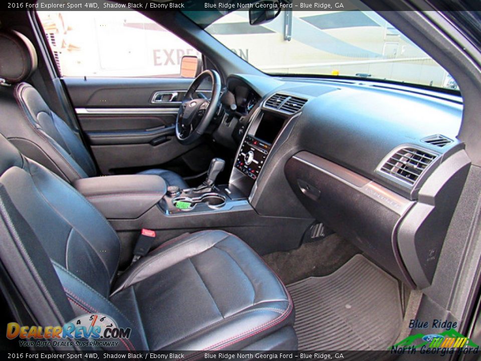 2016 Ford Explorer Sport 4WD Shadow Black / Ebony Black Photo #30