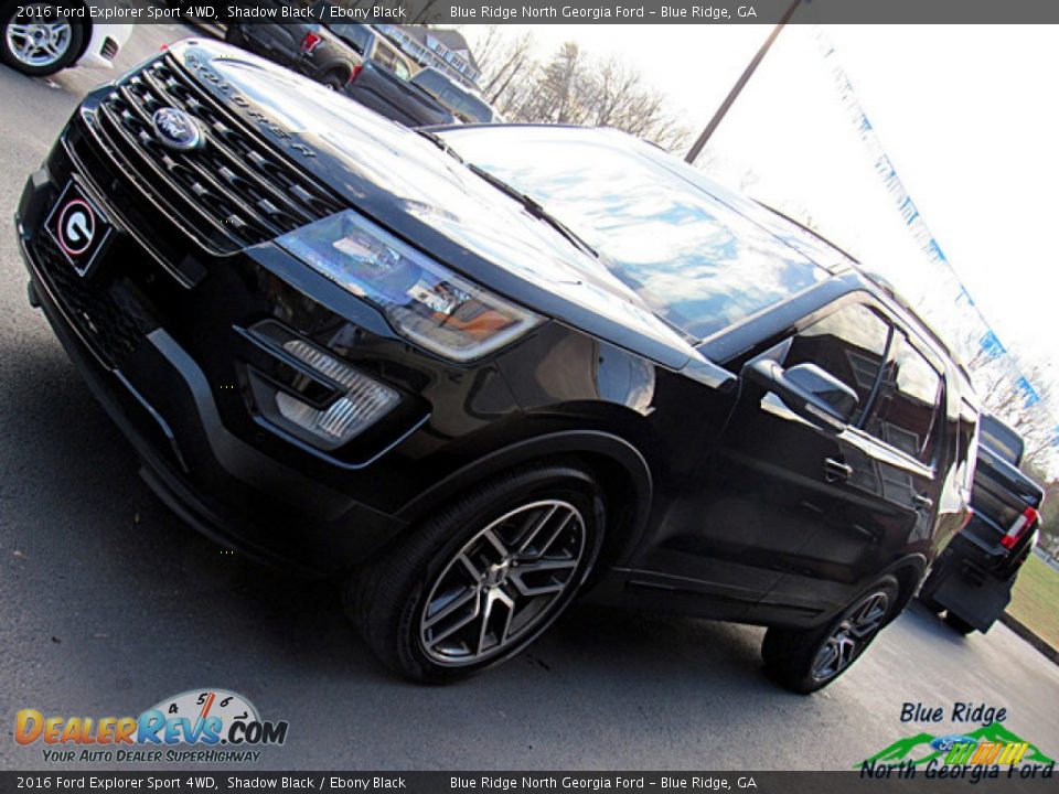 2016 Ford Explorer Sport 4WD Shadow Black / Ebony Black Photo #32