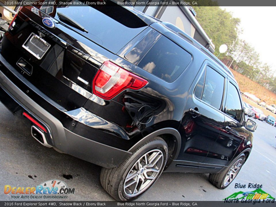 2016 Ford Explorer Sport 4WD Shadow Black / Ebony Black Photo #34