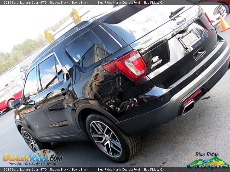 2016 Ford Explorer Sport 4WD Shadow Black / Ebony Black Photo #35