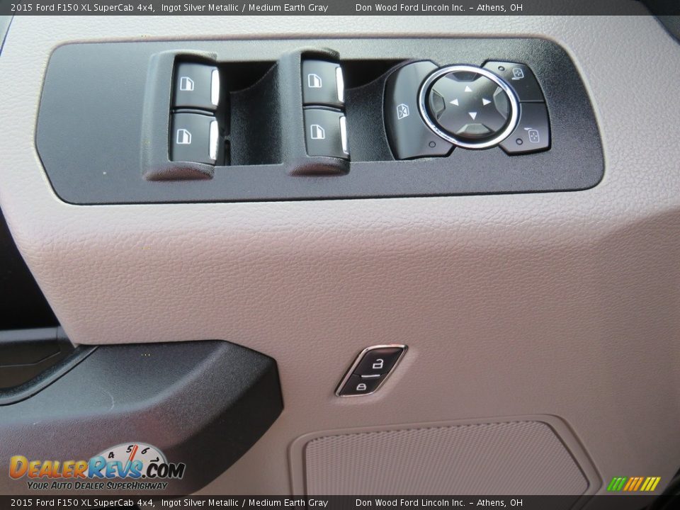 2015 Ford F150 XL SuperCab 4x4 Ingot Silver Metallic / Medium Earth Gray Photo #16