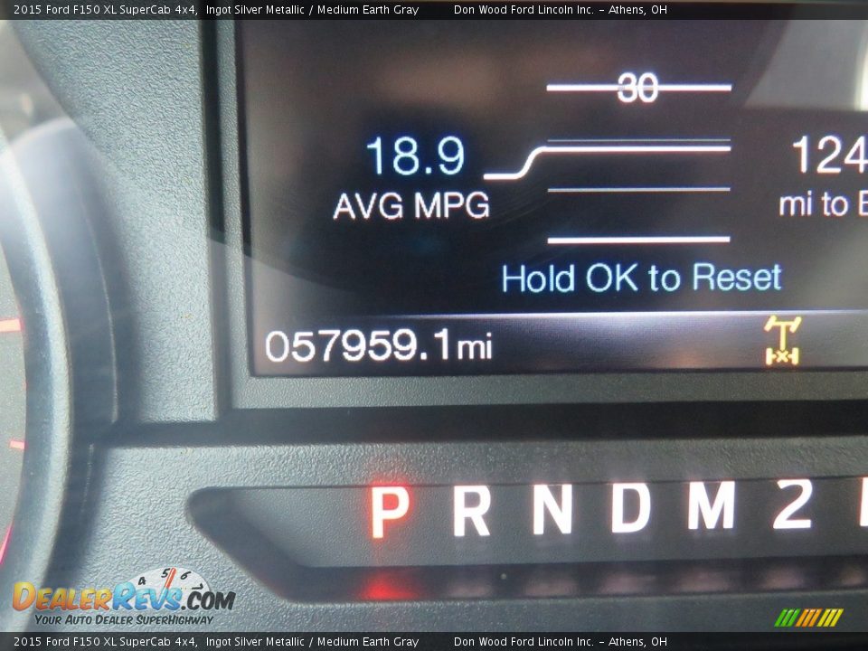 2015 Ford F150 XL SuperCab 4x4 Ingot Silver Metallic / Medium Earth Gray Photo #19