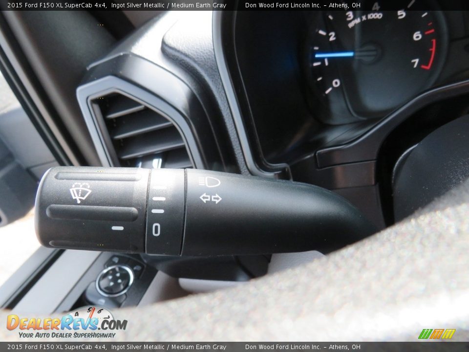 2015 Ford F150 XL SuperCab 4x4 Ingot Silver Metallic / Medium Earth Gray Photo #20