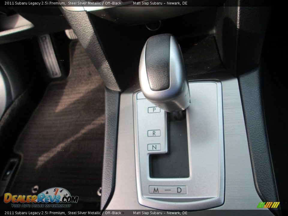 2011 Subaru Legacy 2.5i Premium Steel Silver Metallic / Off-Black Photo #26
