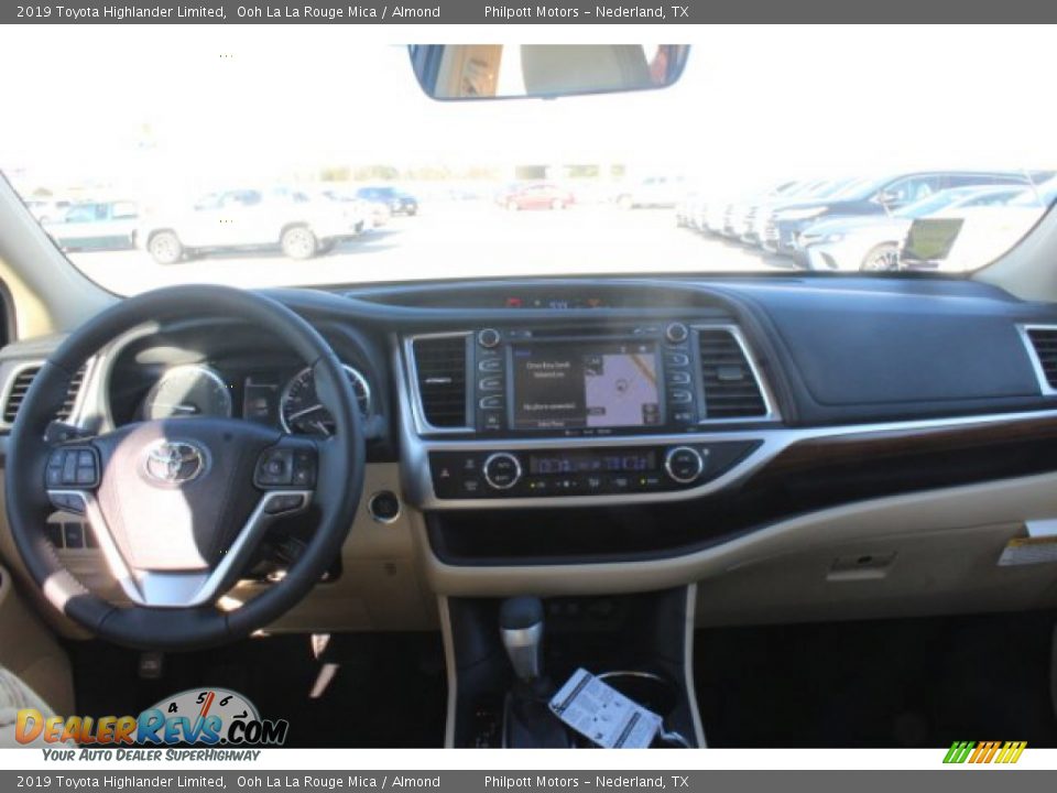 2019 Toyota Highlander Limited Ooh La La Rouge Mica / Almond Photo #19
