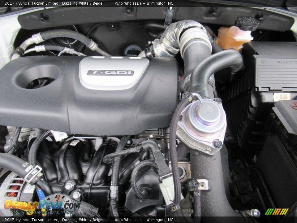 2017 Hyundai Tucson Limited Dazzling White / Beige Photo #6