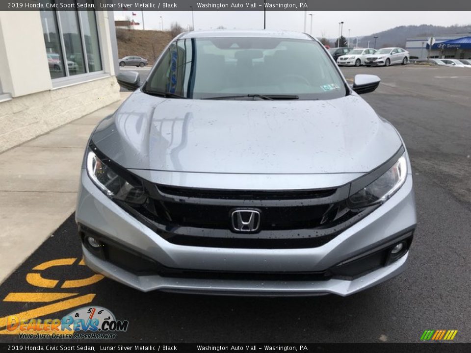 2019 Honda Civic Sport Sedan Lunar Silver Metallic / Black Photo #4