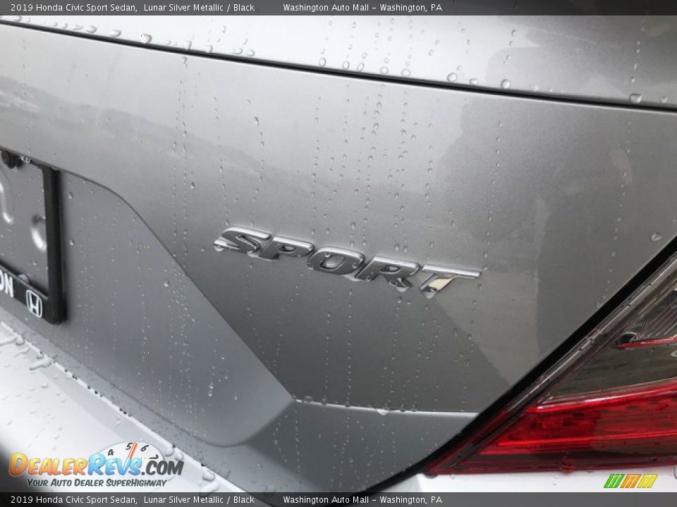2019 Honda Civic Sport Sedan Lunar Silver Metallic / Black Photo #8