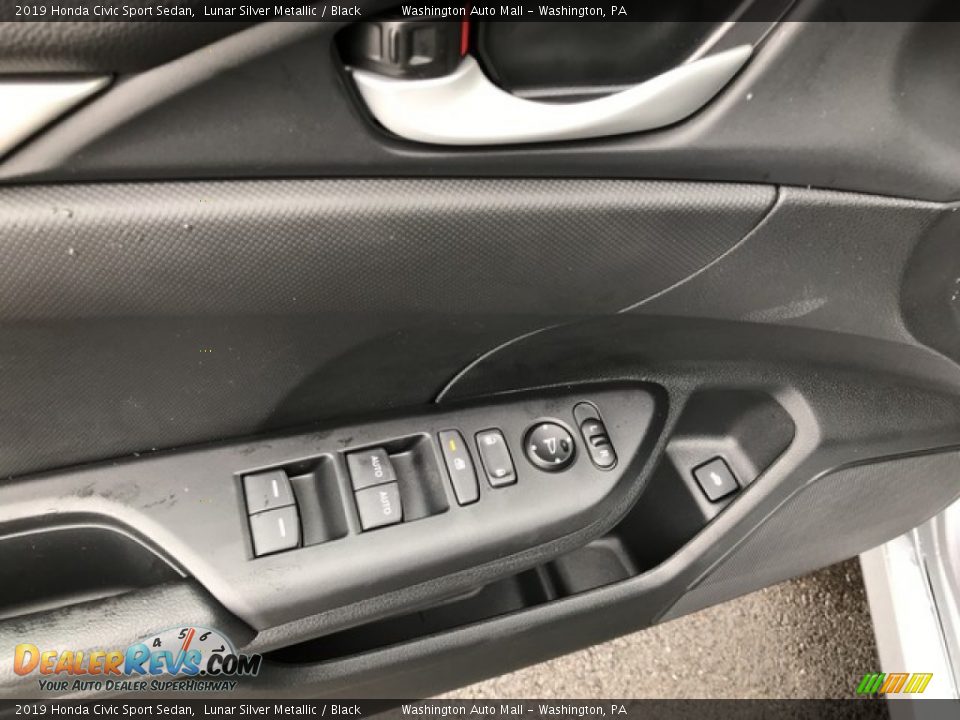 2019 Honda Civic Sport Sedan Lunar Silver Metallic / Black Photo #15
