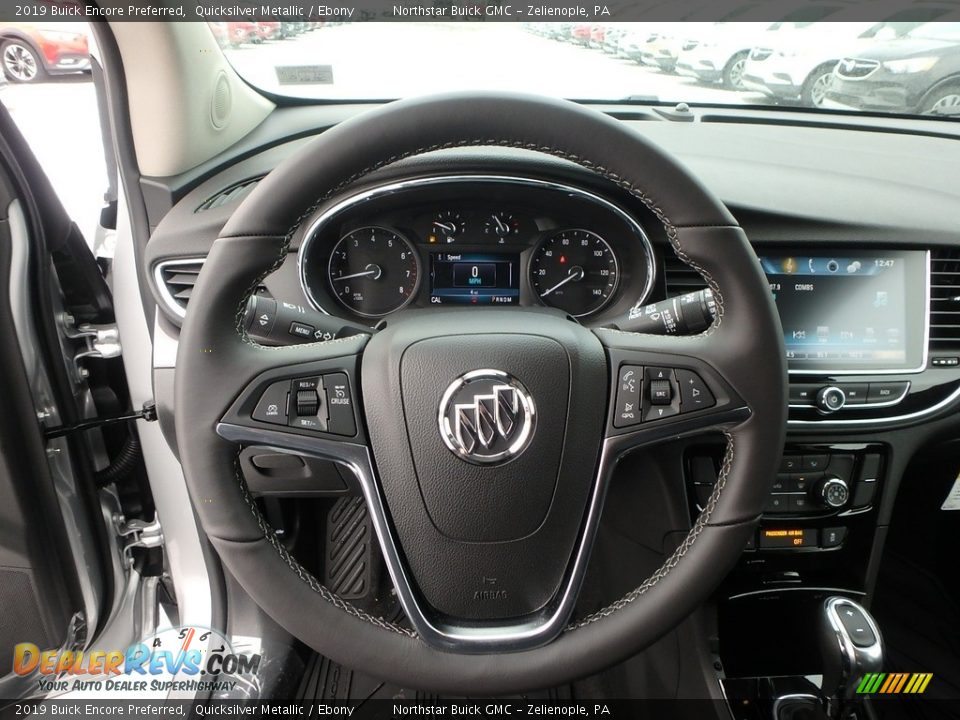 2019 Buick Encore Preferred Quicksilver Metallic / Ebony Photo #17