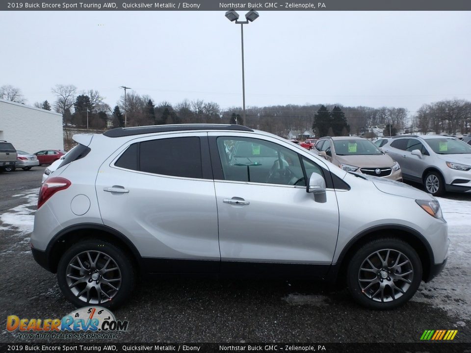 2019 Buick Encore Sport Touring AWD Quicksilver Metallic / Ebony Photo #4