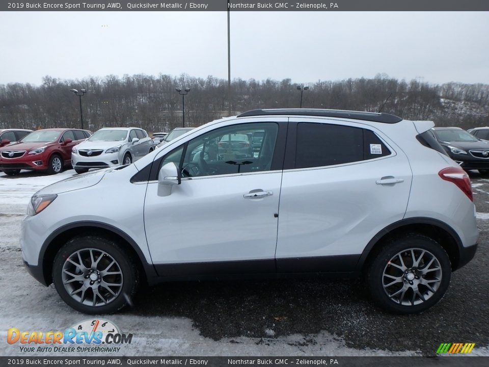 2019 Buick Encore Sport Touring AWD Quicksilver Metallic / Ebony Photo #9