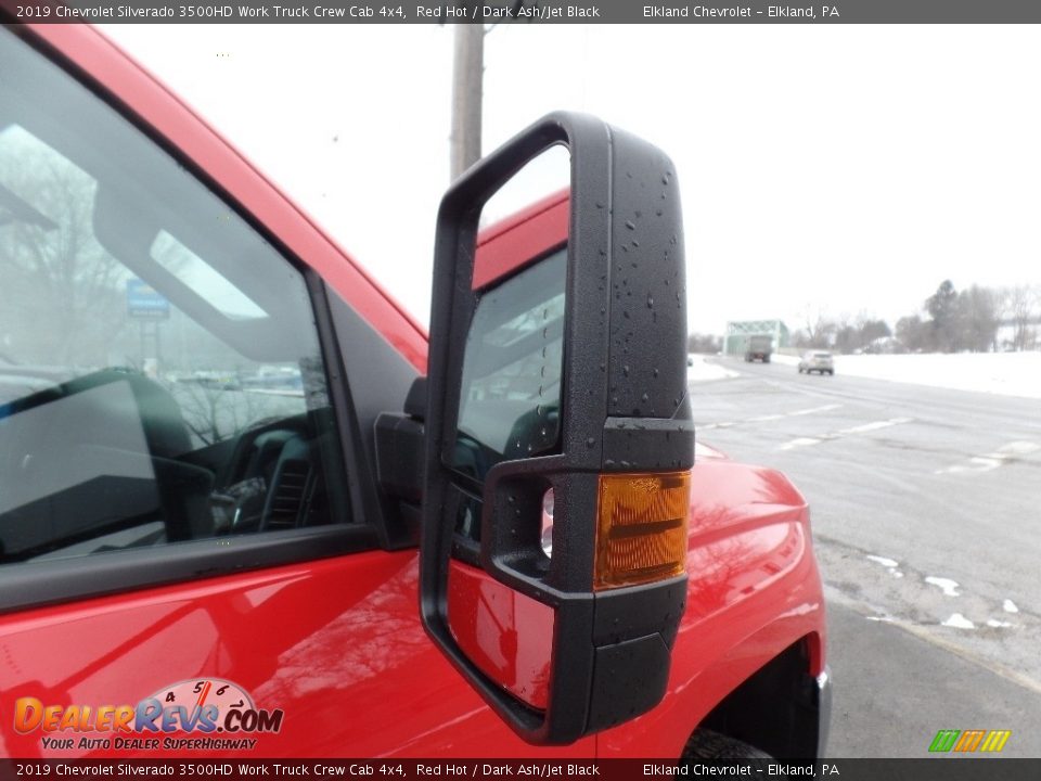 2019 Chevrolet Silverado 3500HD Work Truck Crew Cab 4x4 Red Hot / Dark Ash/Jet Black Photo #12
