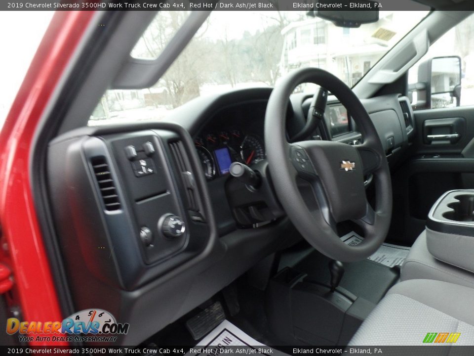 2019 Chevrolet Silverado 3500HD Work Truck Crew Cab 4x4 Red Hot / Dark Ash/Jet Black Photo #21