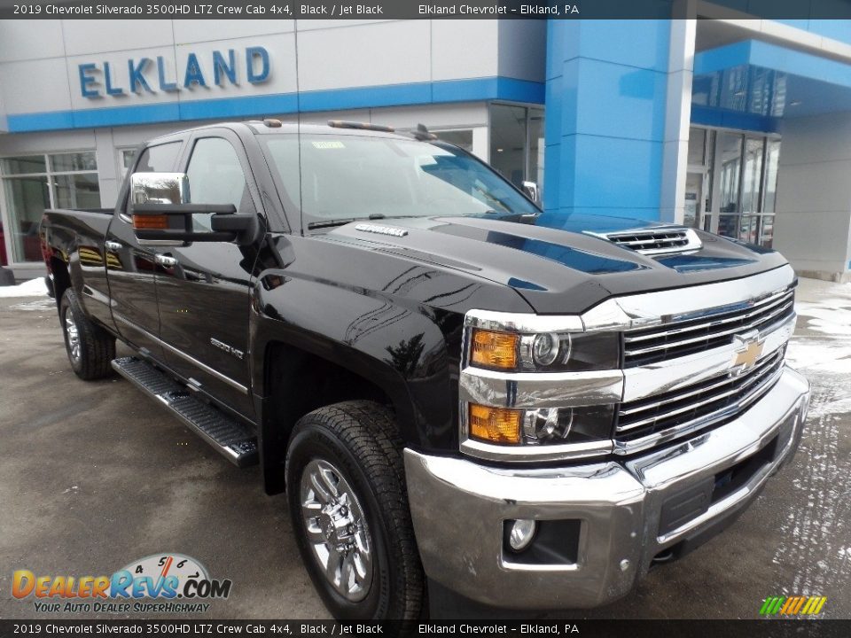 2019 Chevrolet Silverado 3500HD LTZ Crew Cab 4x4 Black / Jet Black Photo #2