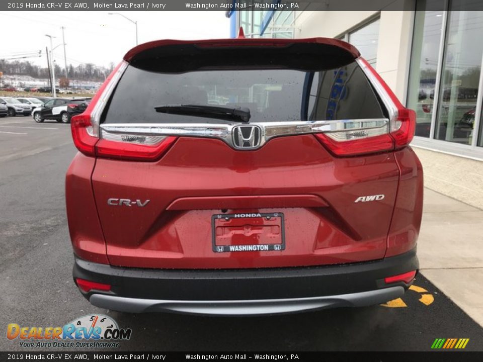 2019 Honda CR-V EX AWD Molten Lava Pearl / Ivory Photo #7