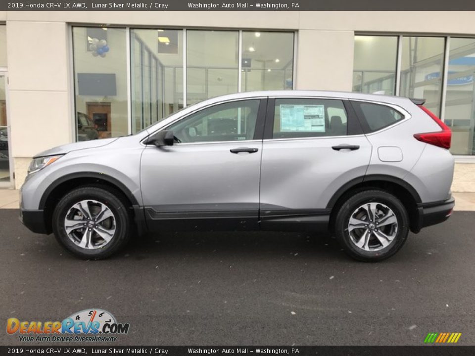 2019 Honda CR-V LX AWD Lunar Silver Metallic / Gray Photo #2