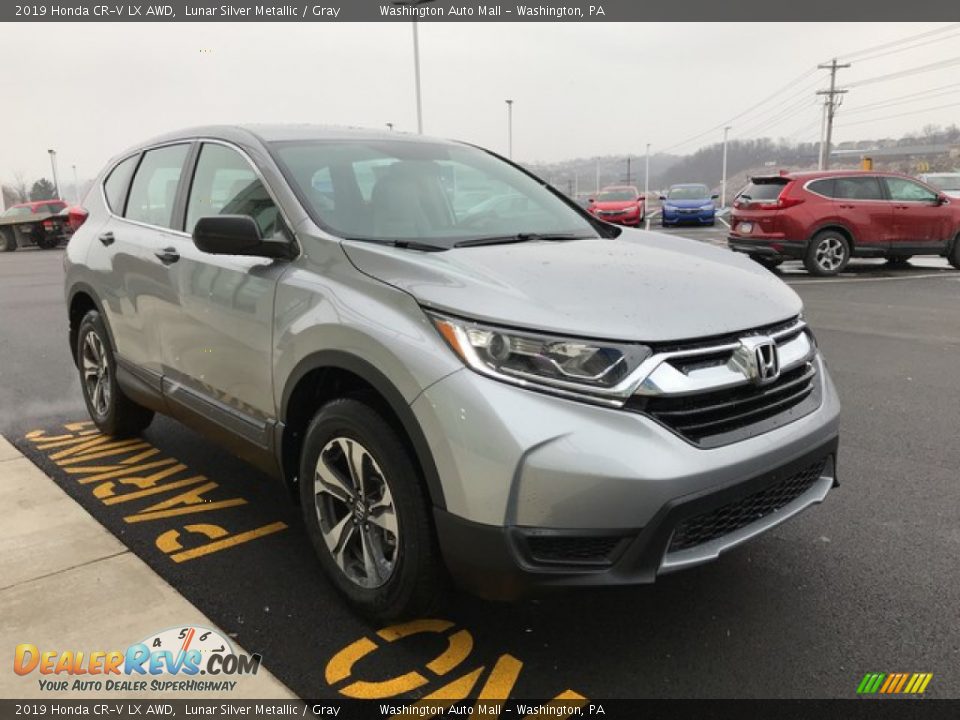 2019 Honda CR-V LX AWD Lunar Silver Metallic / Gray Photo #5