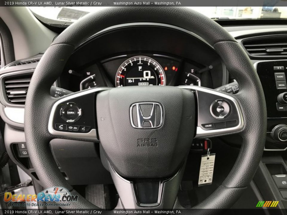 2019 Honda CR-V LX AWD Lunar Silver Metallic / Gray Photo #18