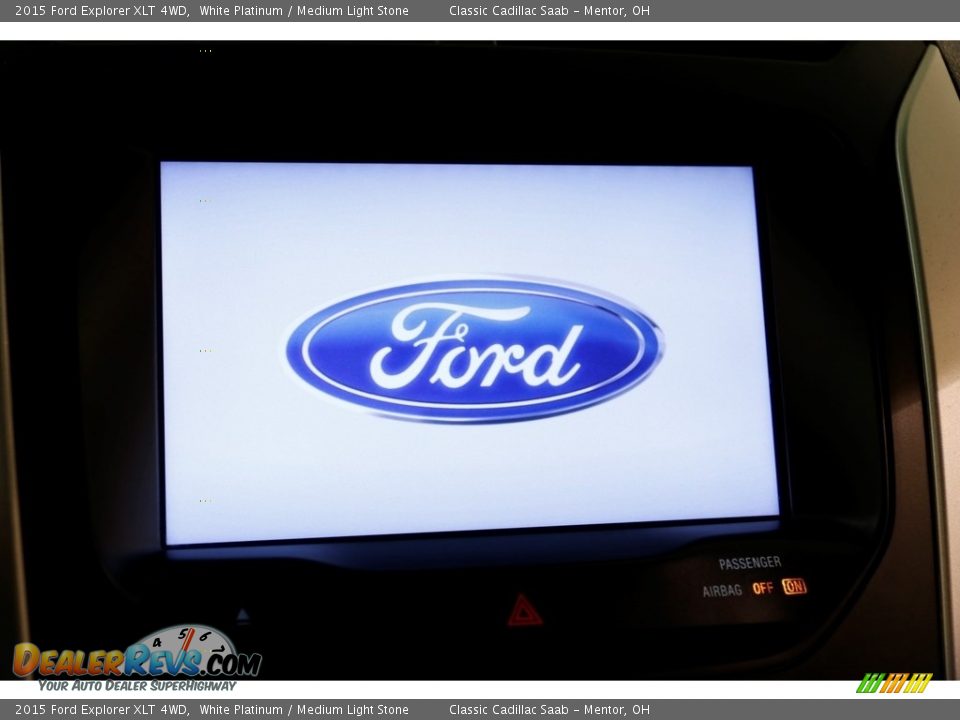 2015 Ford Explorer XLT 4WD White Platinum / Medium Light Stone Photo #10