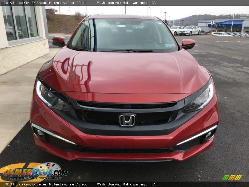2019 Honda Civic EX Sedan Molten Lava Pearl / Black Photo #4