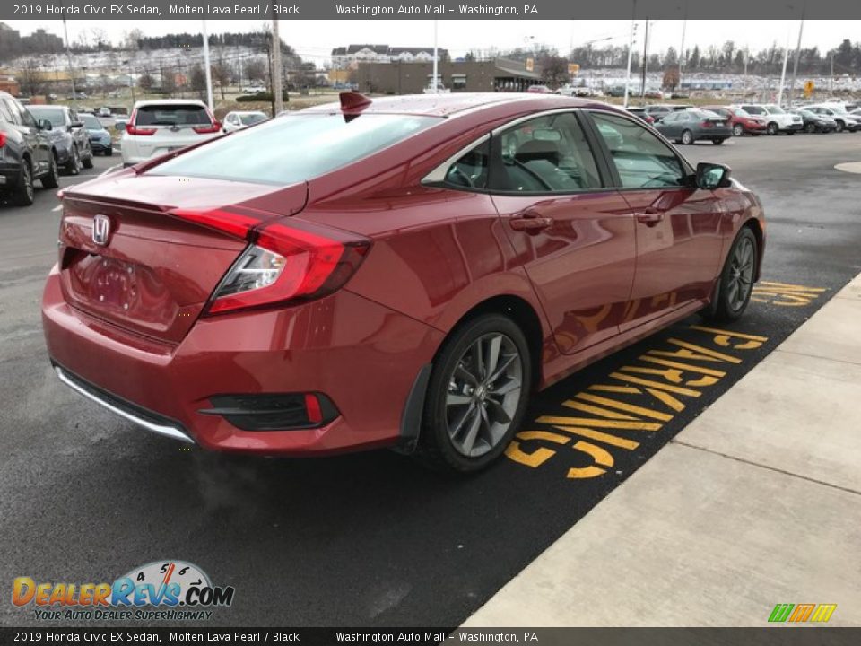 2019 Honda Civic EX Sedan Molten Lava Pearl / Black Photo #6