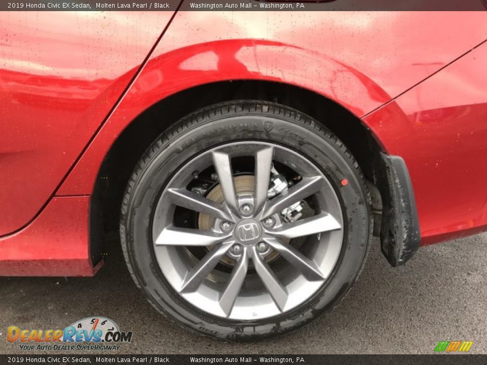 2019 Honda Civic EX Sedan Molten Lava Pearl / Black Photo #10