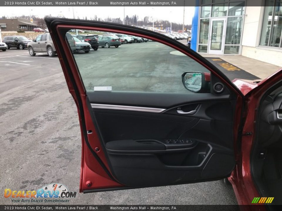 2019 Honda Civic EX Sedan Molten Lava Pearl / Black Photo #12