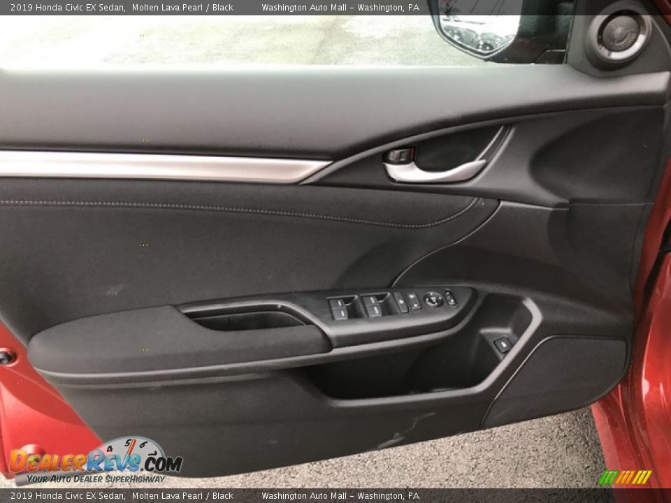 2019 Honda Civic EX Sedan Molten Lava Pearl / Black Photo #13