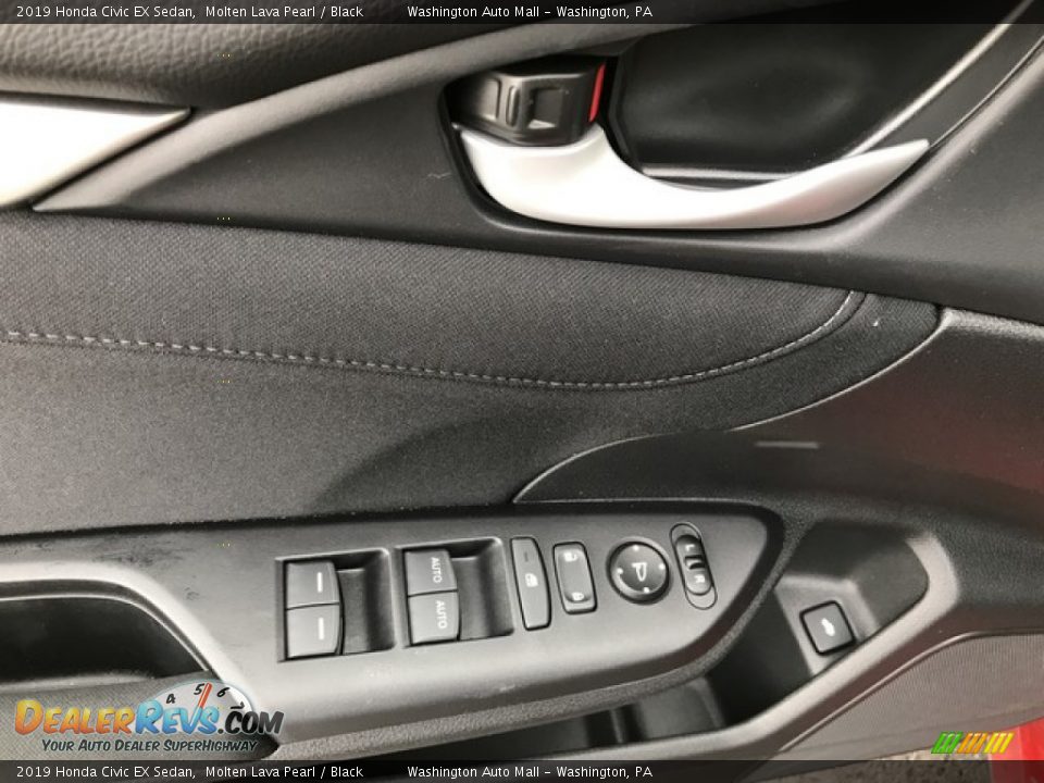 2019 Honda Civic EX Sedan Molten Lava Pearl / Black Photo #14