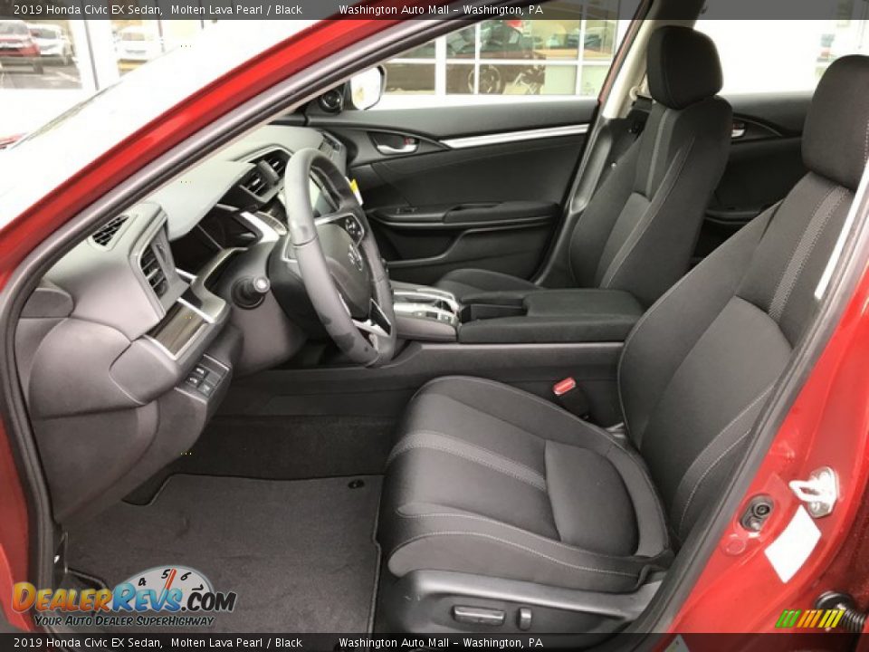 2019 Honda Civic EX Sedan Molten Lava Pearl / Black Photo #15