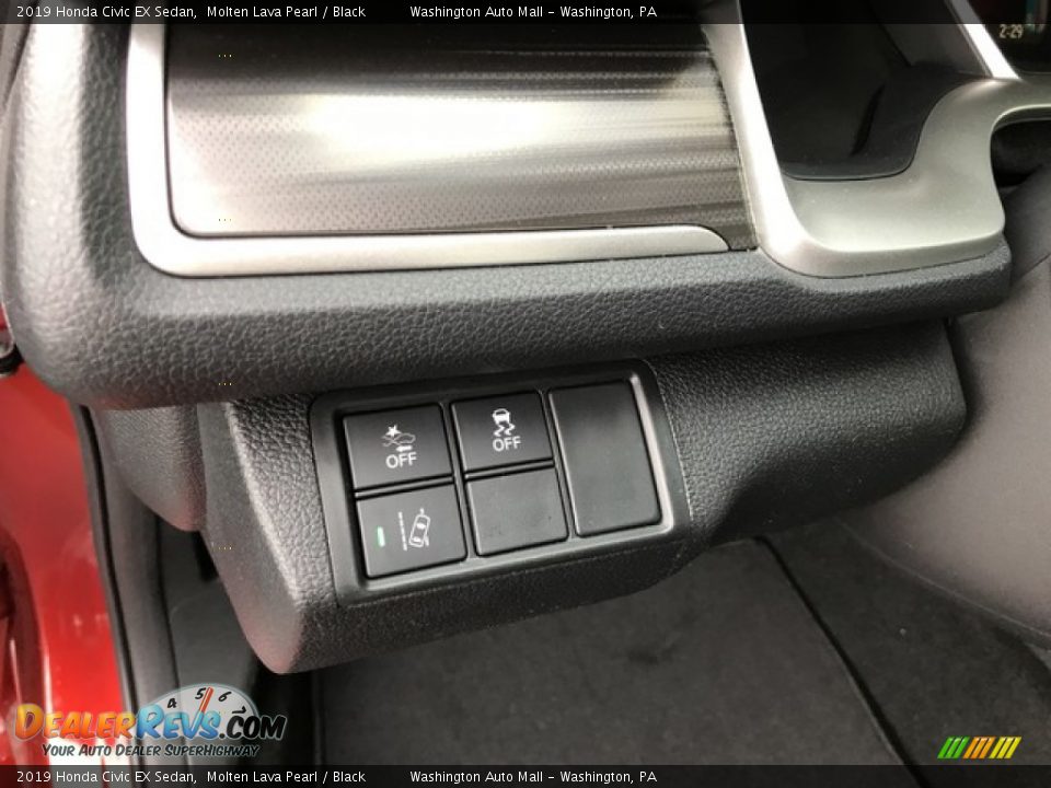 2019 Honda Civic EX Sedan Molten Lava Pearl / Black Photo #16