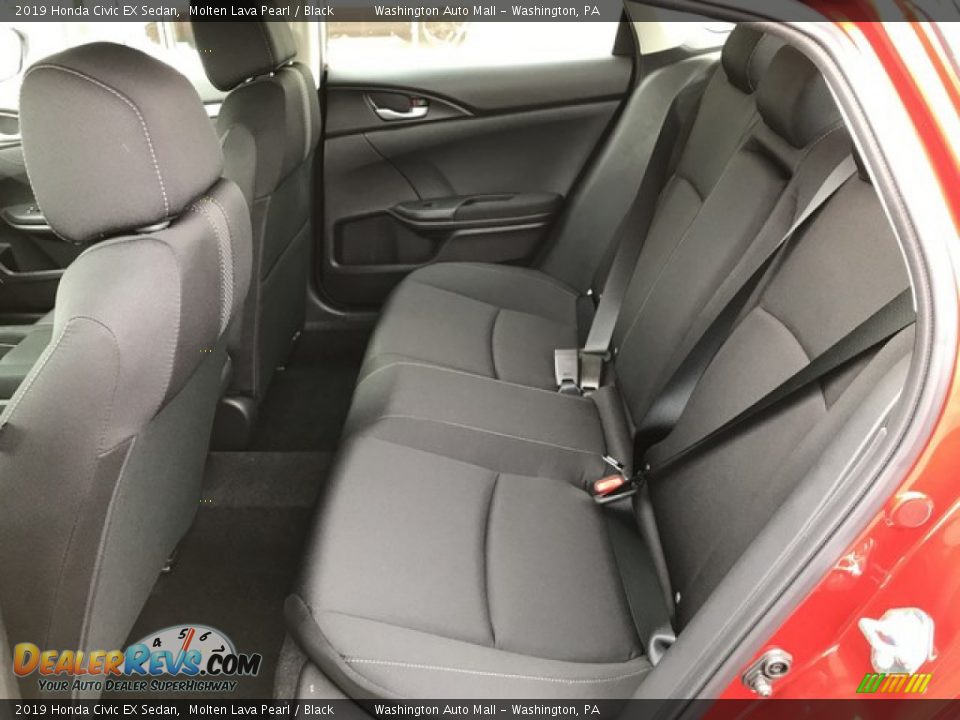 2019 Honda Civic EX Sedan Molten Lava Pearl / Black Photo #24