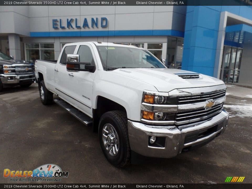 2019 Chevrolet Silverado 3500HD LTZ Crew Cab 4x4 Summit White / Jet Black Photo #2